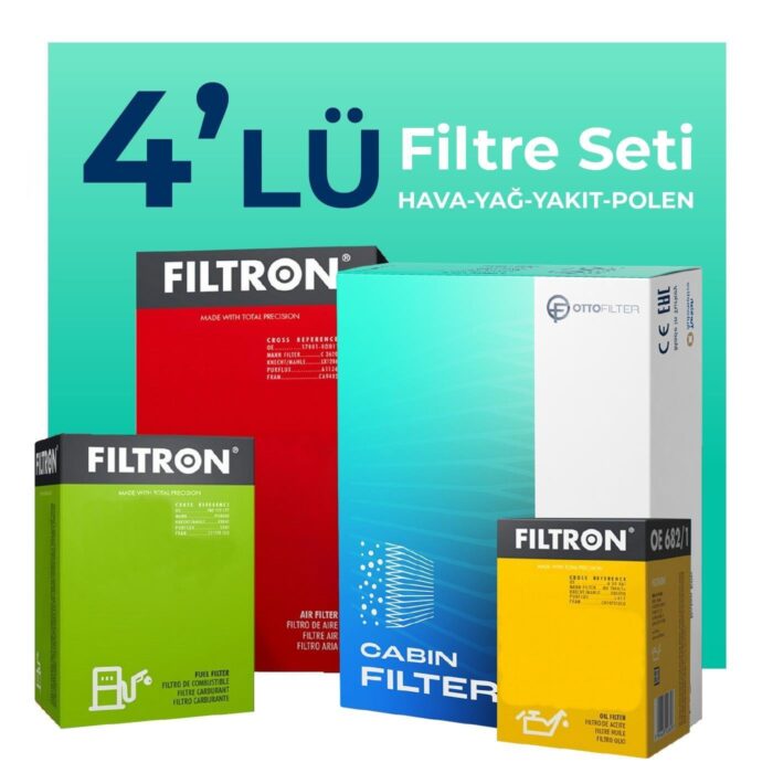 Filtron Audi Q5 40 TDi Filtre Bakım Seti (2021-2024) 4 LÜ - Görsel 1