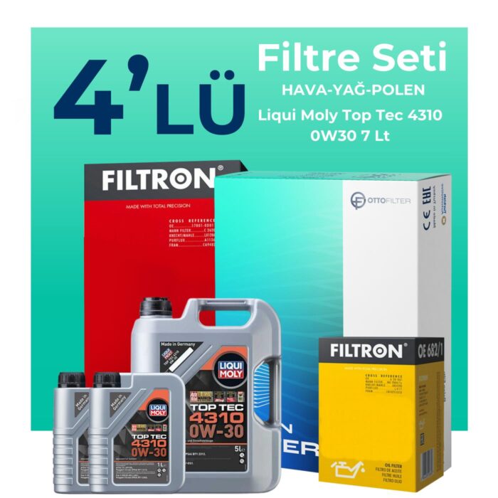 filtron-ford-courier-1-5-ecoblue-filtre-bakim-seti-liqui-moly-motor-yagli-2018-2023-4-lu-122618 Filtron Ford Courier 1.5 EcoBlue Filtre Bakım Seti Liqui Moly Motor Yağlı (2018-2023) 4 Lü - Görsel 1