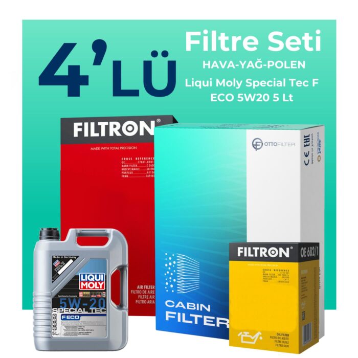 filtron-ford-focus-1-0-benzin-filtre-bakim-seti-liqui-moly-motor-yagli-2012-2017-4-lu-122208 Filtron Ford Focus 1.0 Benzin Filtre Bakım Seti Liqui Moly Motor Yağlı (2012-2017) 4 Lü - Görsel 1