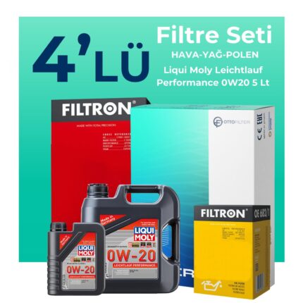 Filtron Ford Kuga 1.5 Benzin Filtre Bakım Seti Liqui Moly Motor Yağlı (2019-2023) 4 Lü