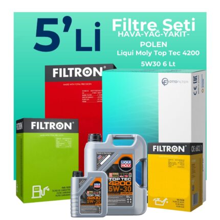 Filtron Mercedes CLS250 Dizel Filtre Bakım Seti Liqui Moly Motor Yağlı (2011-2017) 5 Li