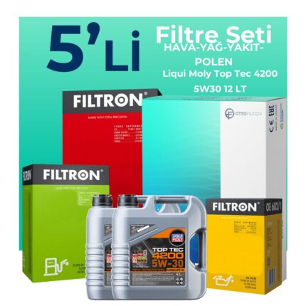 Filtron Mercedes Sprinter 516 Dizel Filtre Bakım Seti Liqui Moly Motor Yağlı (2011-2022) 5 Li