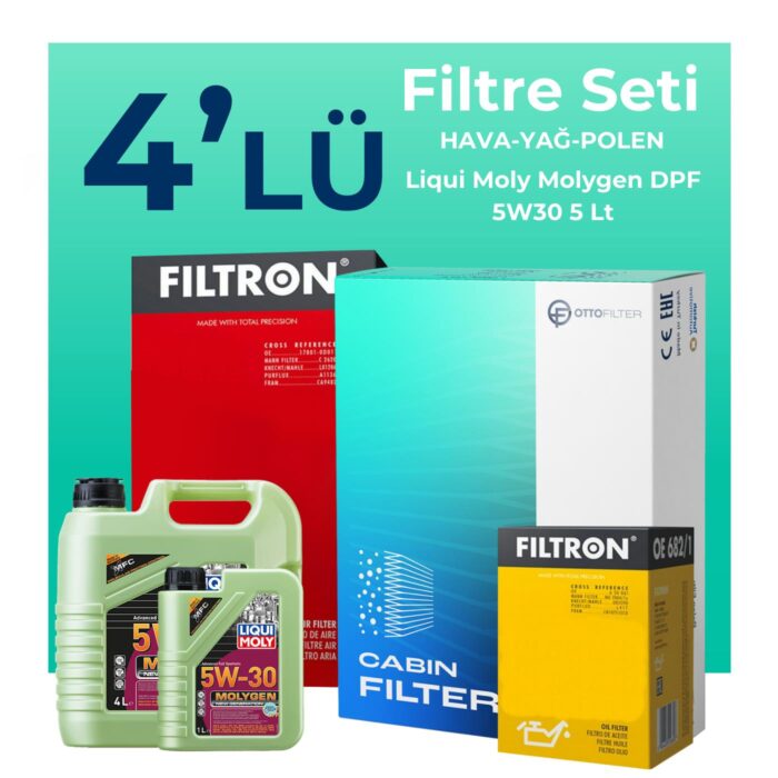 filtron-opel-zafira-1-9-dizel-filtre-bakim-seti-liqui-moly-motor-yagli-2006-2010-4-lu-124450 Filtron Opel Zafira 1.9 Dizel Filtre Bakım Seti Liqui Moly Motor Yağlı (2006-2010) 4 Lü - Görsel 1