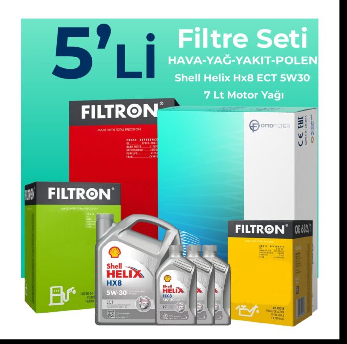 filtron-peugeot-boxer-2-2-dizel-filtre-bakim-seti-shell-motor-yagli-2014-2016-5-li-104965 Filtron Peugeot Boxer 2.2 Dizel Filtre Bakım Seti Shell Motor Yağlı (2014-2016) 5 Li - Görsel 1
