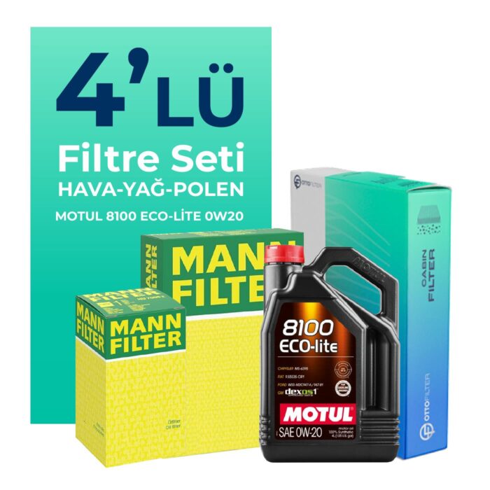 mann-ford-fiesta-1-1-benzinli-filtre-bakim-seti-motul-motor-yagli-2020-2024-4-lu-103462 MANN Ford Fiesta 1.1 Benzinli Filtre Bakım Seti Motul Motor Yağlı (2020-2024) 4 Lü - Görsel 1