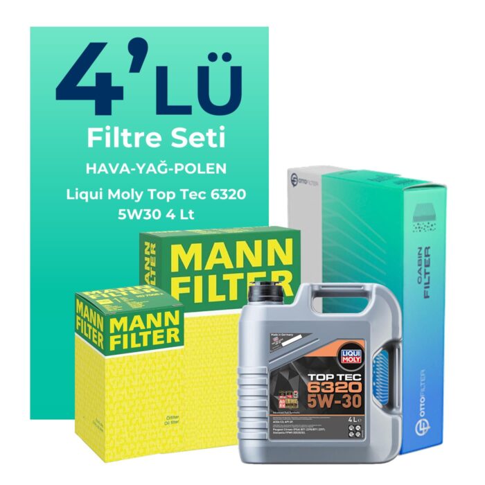 mann-opel-corsa-1-2-filtre-bakim-seti-liqui-moly-motor-yagli-2019-2024-4-lu-122856 MANN Opel Corsa 1.2 Filtre Bakım Seti Liqui Moly Motor Yağlı (2019-2024) 4 Lü - Görsel 1