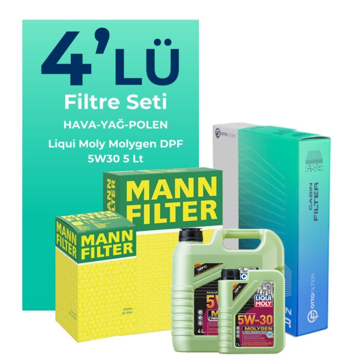 mann-opel-insignia-1-6-filtre-bakim-seti-liqui-moly-motor-yagli-2009-2012-4-lu-124533 MANN Opel Insignia 1.6 Filtre Bakım Seti Liqui Moly Motor Yağlı (2009-2012) 4 Lü - Görsel 1