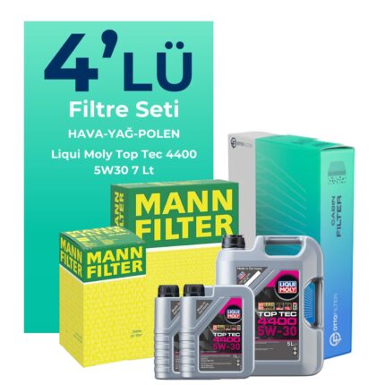MANN Renault Latitude 2.0 Dizel Filtre Bakım Seti Liqui Moly Motor Yağlı (2010-2015) 4 Lü