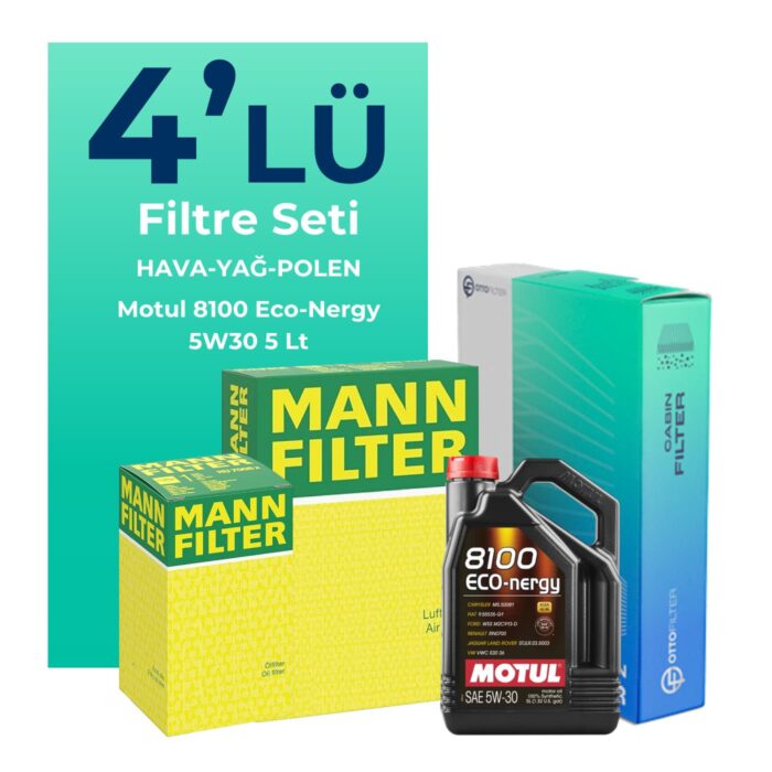 mann-citroen-ds3-1-6-thp-benzinli-filtre-bakim-seti-motul-motor-yagli-2009-2016-4-lu-129469 MANN Citroen DS3 1.6 THP Benzinli Filtre Bakım Seti Motul Motor Yağlı (2009-2016) 4 Lü - Görsel 1