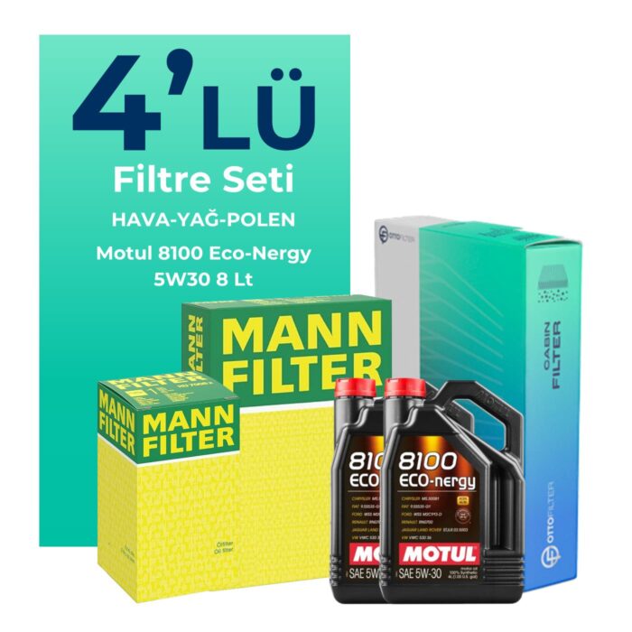MANN Mercedes S350 Filtre Bakım Seti Motul Motor Yağlı (2003-2006) 4 Lü - Görsel 1