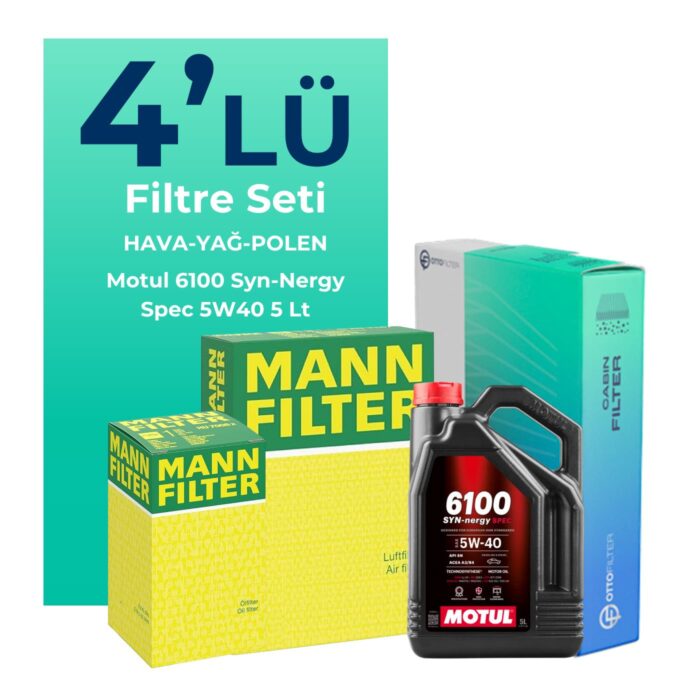 mann-renault-kadjar-1-2-benzin-tce-filtre-bakim-seti-motul-motor-yagli-2015-2018-4-lu-129140 MANN Renault Kadjar 1.2 Benzin TCe Filtre Bakım Seti Motul Motor Yağlı (2015-2018) 4 Lü - Görsel 1