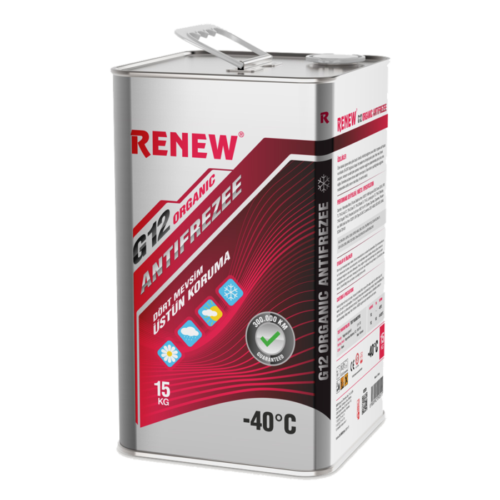 Renew Kırmızı Organik Antifriz -40 C - 15 Kg - Görsel 1