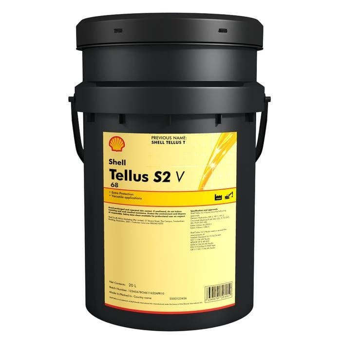 550026239-1 Shell Tellus S2 V 68 - 20 Litre Hidrolik Yağı - Görsel 1