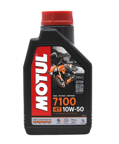 612 Motul 7100 10W-50 4T - 1 Litre Motosiklet Yağı - Görsel 1
