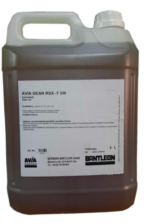 avia-gear-220 Avia Gear RSX F 220 - 5 Litre Yüksek Performanslı Dişli Yağı Şanzıman Yağı - Görsel 1
