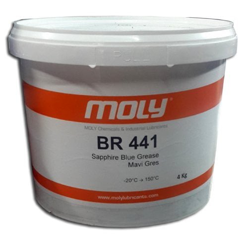 br-441 Moly BR 441 Mavi Rulman Gresi - 4 kg Gres Yağı - Görsel 1