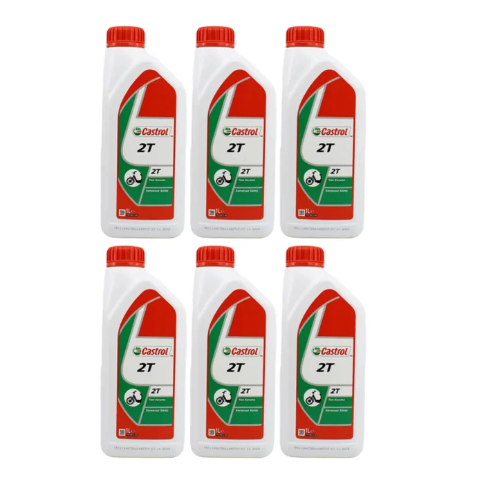 Castrol 2T 1 Lt 2 Zamanlı Motor Yağı (6 Adet) - Görsel 1