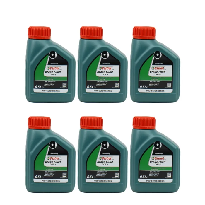 castrol-brake-fluit-dot4-05lt-6adet Castrol Fren Hidroliği DOT 4 500 ML Fren Hidrolik Yağı (6 Adet) - Görsel 1