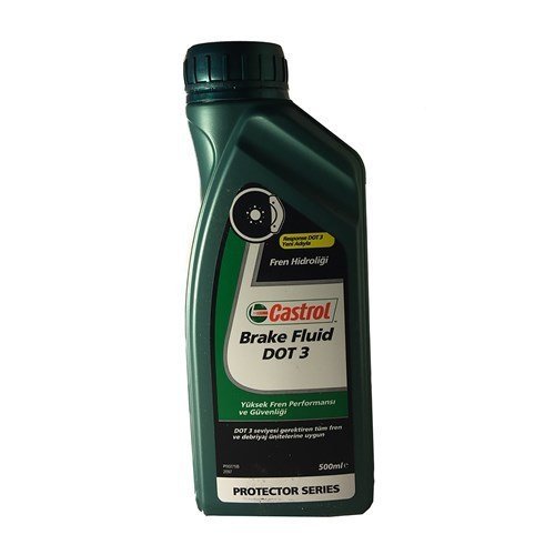 castrol-dot-3 Castrol Brake Fluid Dot 3 - 500 ml Fren ve Direksiyon Yağı - Görsel 1