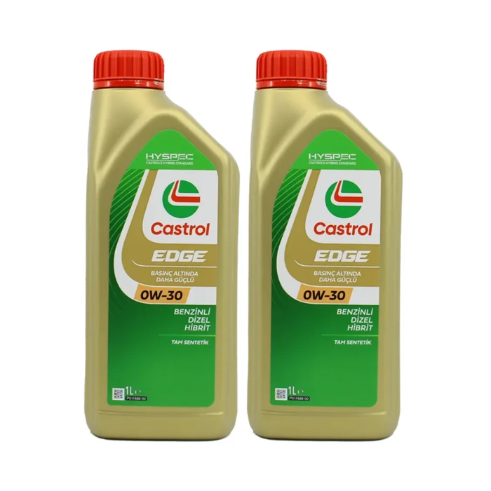 castrol-edge-0w30-1lt-2adet Castrol Edge 0W30 1 Lt Tam Sentetik Partiküllü Motor Yağı (2 Adet) - Görsel 1