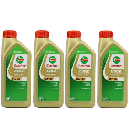 Castrol Edge 0W30 1 Lt Tam Sentetik Partiküllü Motor Yağı (4 Adet)