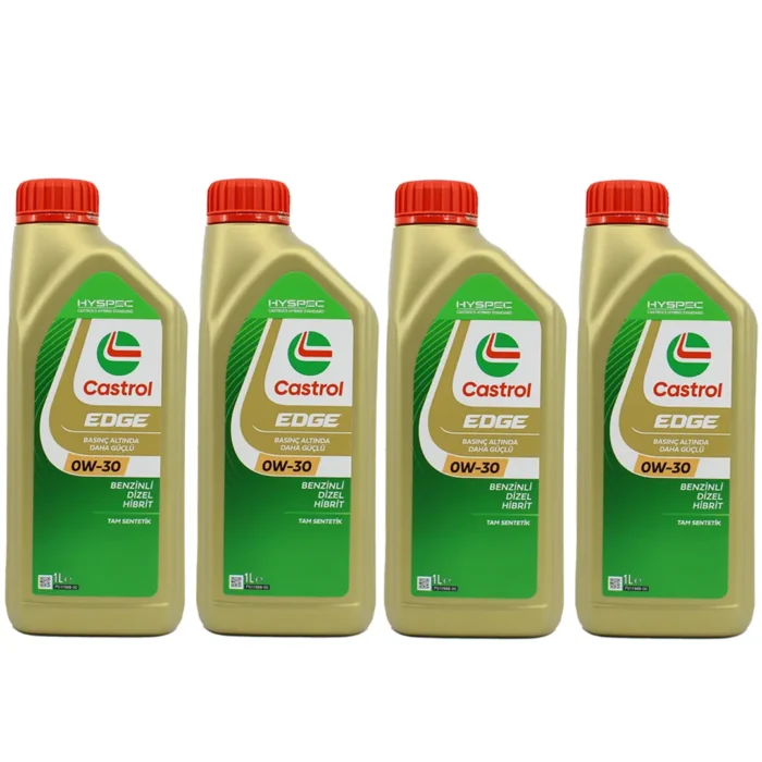 castrol-edge-0w30-1lt-4adet Castrol Edge 0W30 1 Lt Tam Sentetik Partiküllü Motor Yağı (4 Adet) - Görsel 1