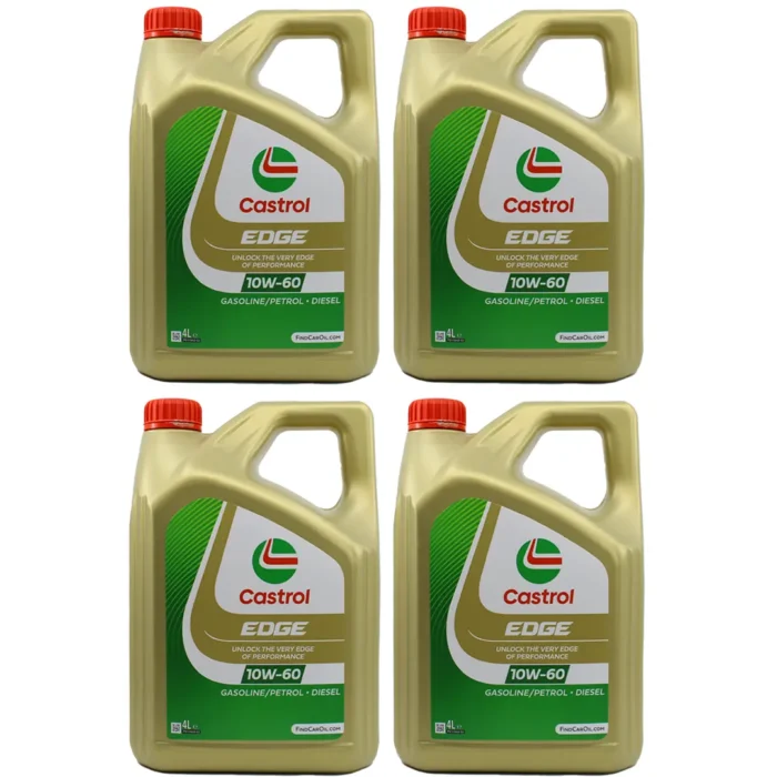 Castrol Edge 10W60 4 Lt Tam Sentetik Motor Yağı (4 Adet) - Görsel 1