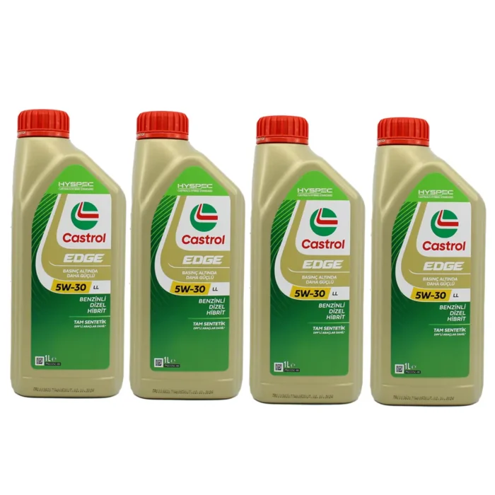 castrol-edge-5w30-ll-1lt-4adet Castrol Edge 5W30 LL 1 Lt Tam Sentetik Partiküllü Motor Yağı (4 Adet) - Görsel 1