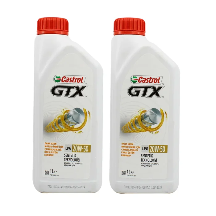 castrol-gtx-lpg-20w50-1lt-2adet Castrol GTX LPG 20W50 1 Lt Motor Yağı (2 Adet) - Görsel 1