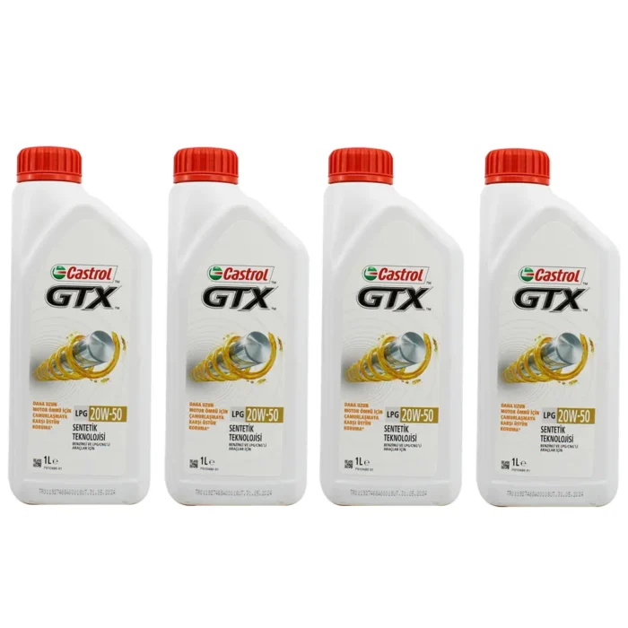 castrol-gtx-lpg-20w50-1lt-4adet Castrol GTX LPG 20W50 1 Lt Motor Yağı (4 Adet) - Görsel 1