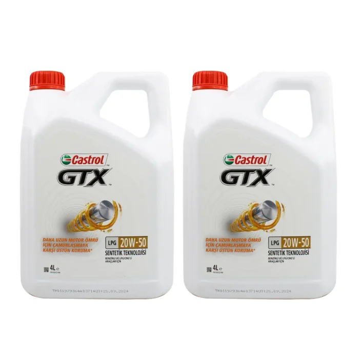 castrol-gtx-lpg-20w50-4lt-2adet Castrol GTX LPG 20W50 4 Lt Motor Yağı (2 Adet) - Görsel 1