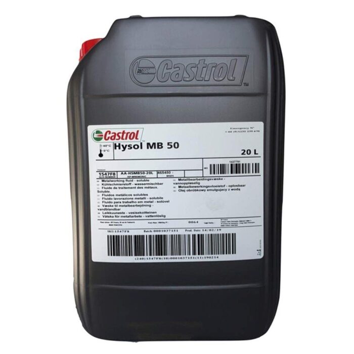 Castrol Hysol MB 50 - 20 Litre Alüminyum ve Demir İşleme Sıvısı - Görsel 2