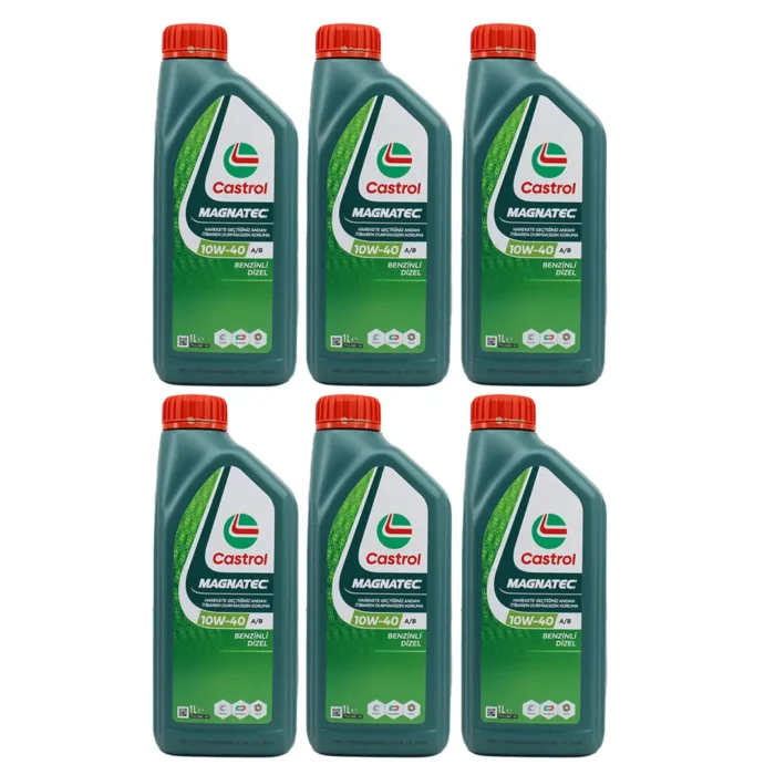 Castrol Magnatec 10W40 1 Lt Sentetik Motor Yağı (6 Adet) - Görsel 1