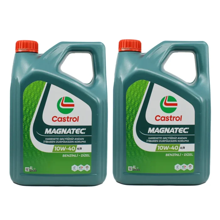 castrol-magnatec-10w40-4lt-2adet Castrol Magnatec 10W40 4 Lt Sentetik Motor Yağı (2 Adet) - Görsel 1