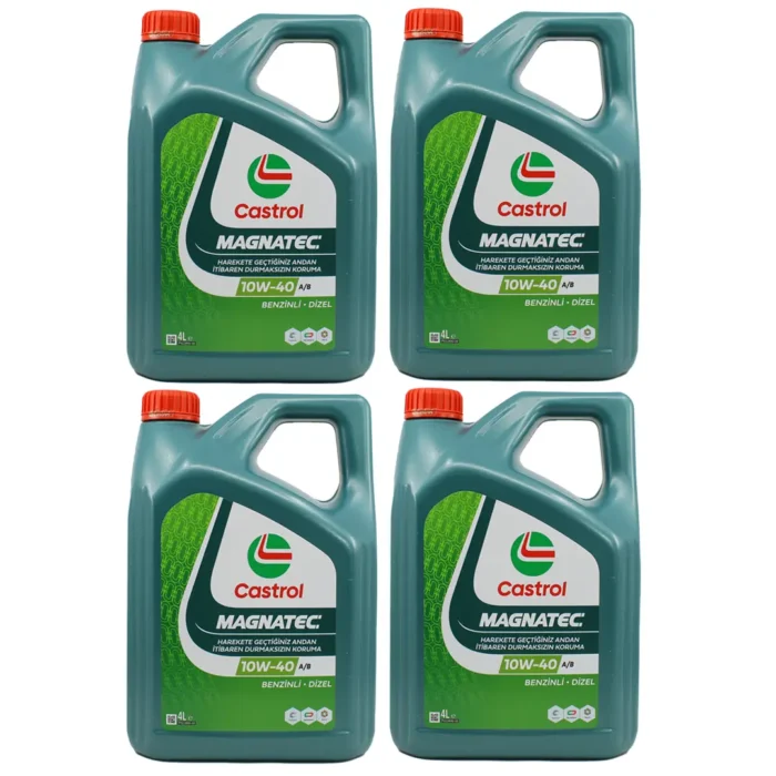 Castrol Magnatec 10W40 4 Lt Sentetik Motor Yağı (4 Adet) - Görsel 1