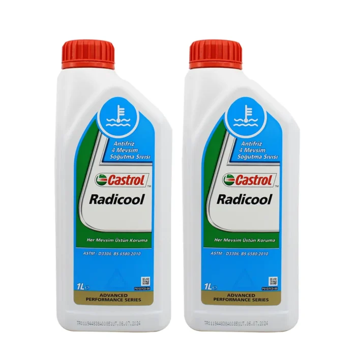 castrol-radicool-1lt-2adet Castrol Radicool Konsantre Antifriz 1 Lt Mavi Antifriz (2 Adet) - Görsel 1