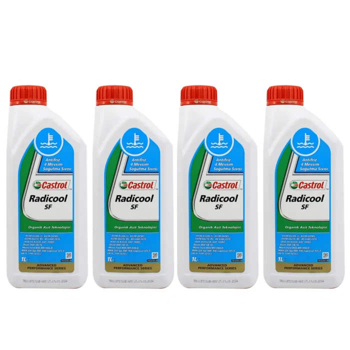 Castrol Radicool SF Konsantre Antifriz 1 Lt Kırmızı Antifriz (4 Adet) - Görsel 1