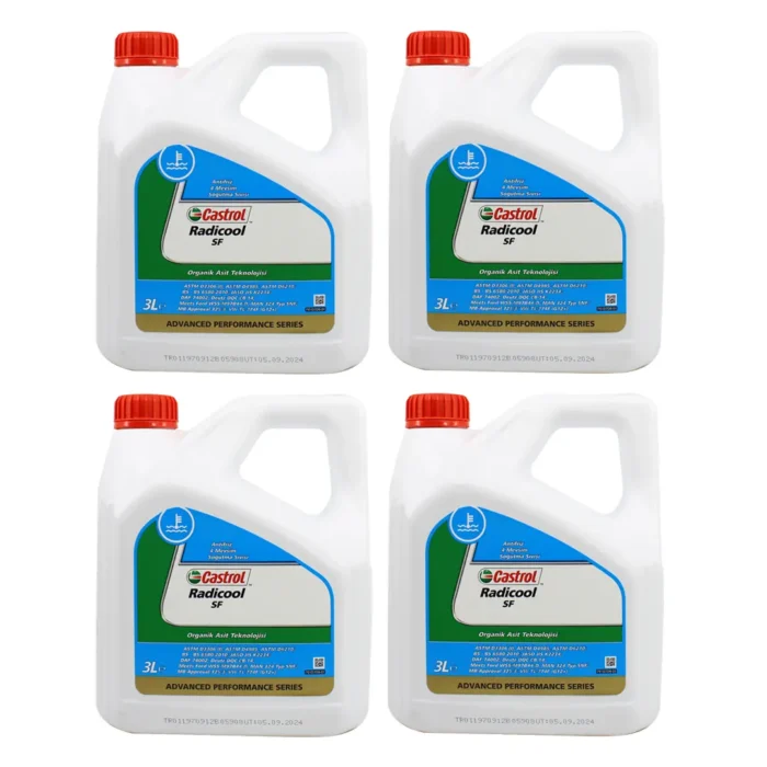 castrol-radicool-sf-antifiriz-3lt-4adet Castrol Radicool SF Konsantre Antifriz 3 Lt Kırmızı Antifriz (4 Adet) - Görsel 1