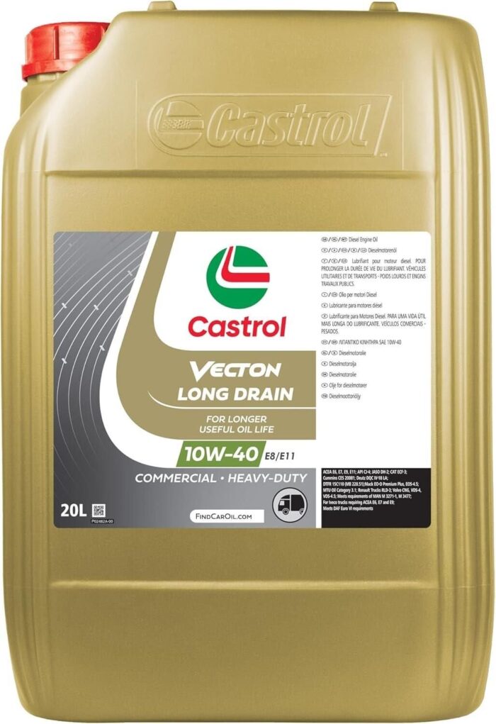 Castrol Vecton Long Drain 10W-40 E8/E11 - 20 Litre Motor Yağı - Görsel 3