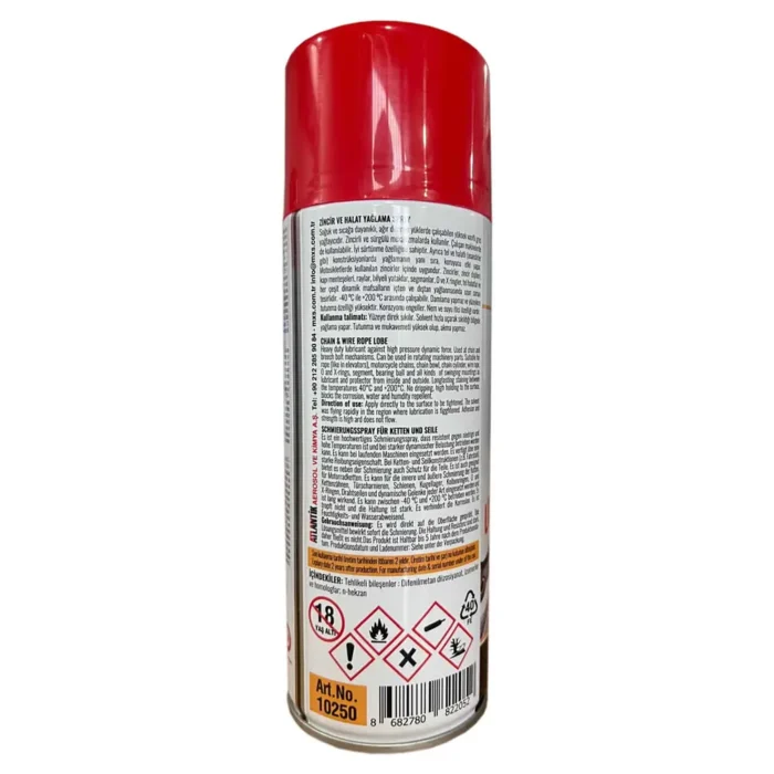 Colorium Zincir ve Tel Halat Yağlama Sprey 400 Ml - Görsel 2