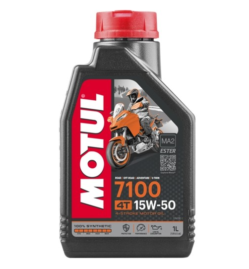 dgasdggasd Motul 7100 15W-50 4T - 1 Litre Motosiklet Yağı - Görsel 1
