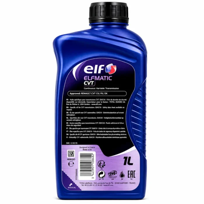 Elf Elfmatic CVT 1 Lt Otomatik Şanzıman Yağı - Görsel 2