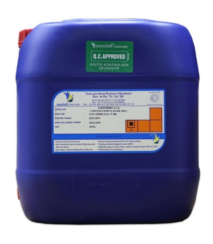 eurolub-eurogrnd-aco-20-kg-tam-sentetik-metal-leme-svs Eurogrind TE 305 - Tam Sentetik Soğutma Sıvısı - 20 kg Bor Yağı - Görsel 1