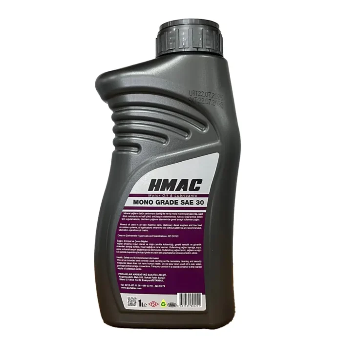 HMAC Monograde SAE 30 1 Lt Motor Yağı - Görsel 2