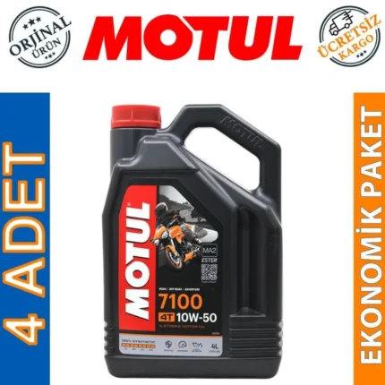 Motul 7100 4T 10W50 4 Lt Motosiklet Yağı (4 Adet)
