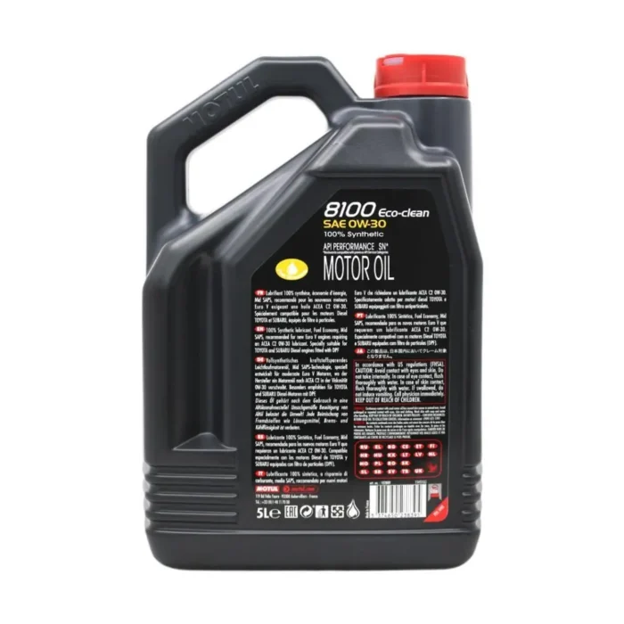 Motul 8100 Eco-Clean 0W30 5 Lt Tam Sentetik Motor Yağı (2 Adet) - Görsel 4