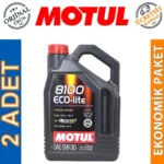 Motul 8100 Eco-Lite 5W30 4 Lt Tam Sentetik Motor Yağı (2 Adet)