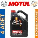 Motul 8100 Eco-Nergy 0W30 5 Lt Tam Sentetik Motor Yağı (4 Adet)