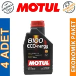 Motul 8100 Eco-Nergy 5W30 1 Lt Tam Sentetik Motor Yağı (4 Adet)