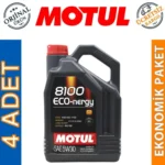 Motul 8100 Eco-Nergy 5W30 4 Lt Tam Sentetik Motor Yağı (4 Adet)